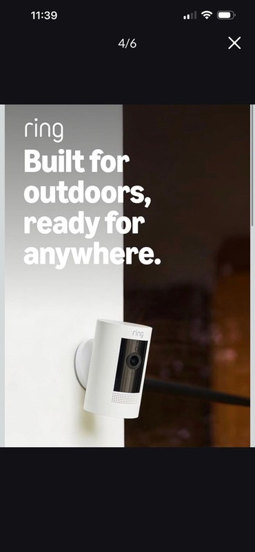 Ring Stick Up Cam Battery 2-Pack Wireless Wi-Fi Indoor/Outdoor 1080p White gallery