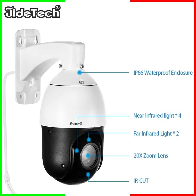 JideTech® P2-20X-2MPF★IP66 PoE PTZ 2MP EXTERNAL IP CAMCORDER★20X OPTICAL ZOOM gallery