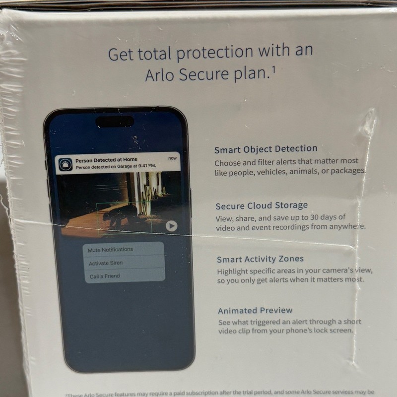 Arlo Essential XL Outdoor Camera 2nd Gen 3-Pack 1080p HD White VMC2352-1CCNAS gallery