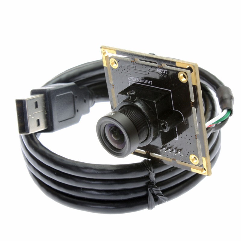 1.3MP USB Monochrome Camera with 6mm Lens ELP UVC Web Camera Free Driver for PC