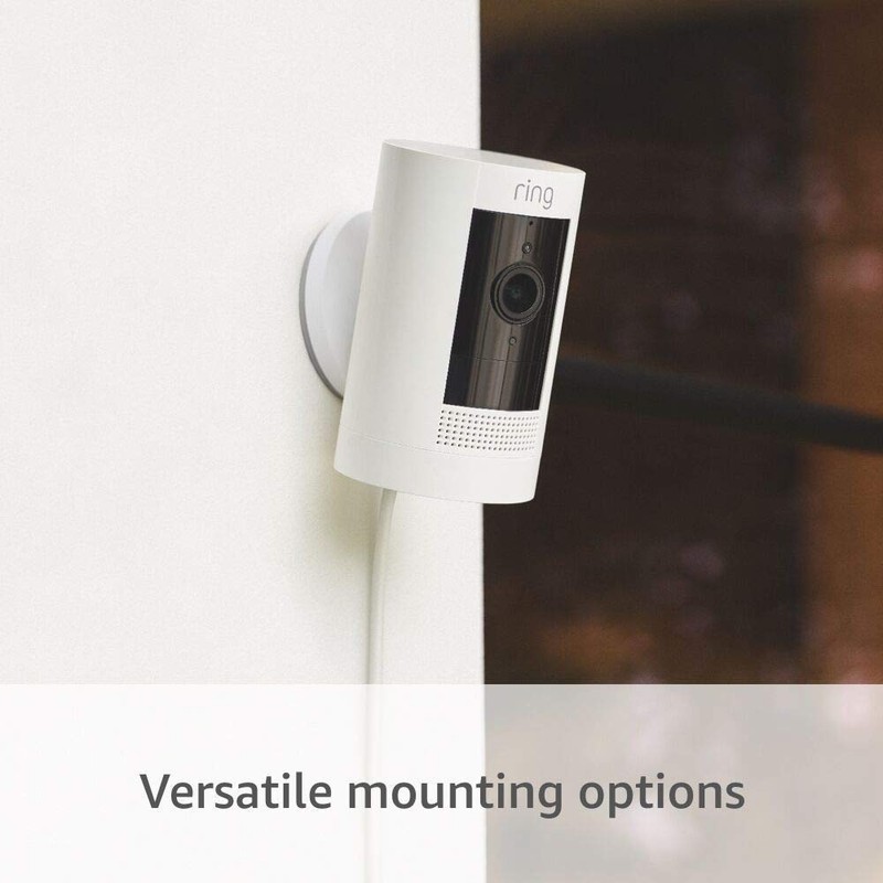 Ring Stick Up Cam Plug-In, Weather-Resistant Outdoor Camera, Live View, Color Ni gallery