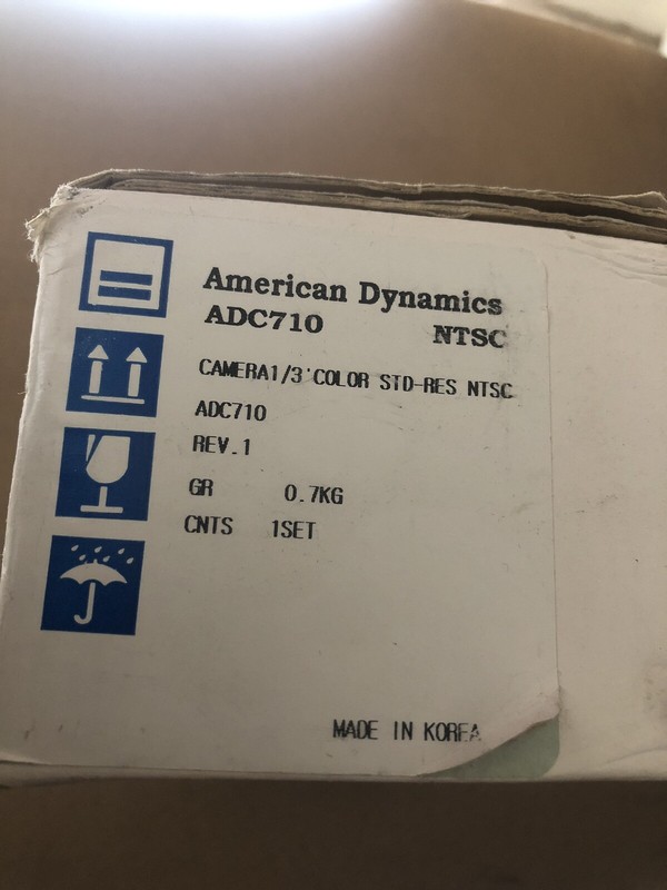 American Dynamics ADC710 1/3″ Color Digital CCD Camera New In Box