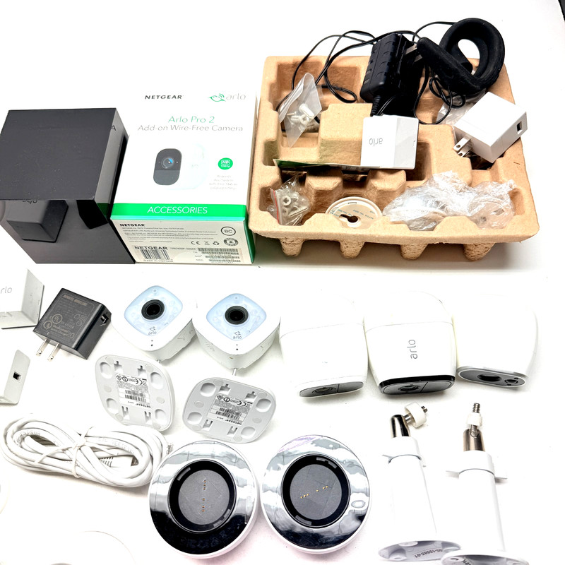 Arlo Cameras and Accessories Bundle Mixed Lot 6 Cameras gallery