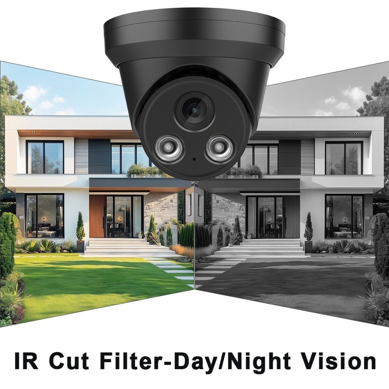 VIKYLIN 4MP IR Night Vision Security IP Camera Home Outdoor Built-in MIC WDR POE gallery