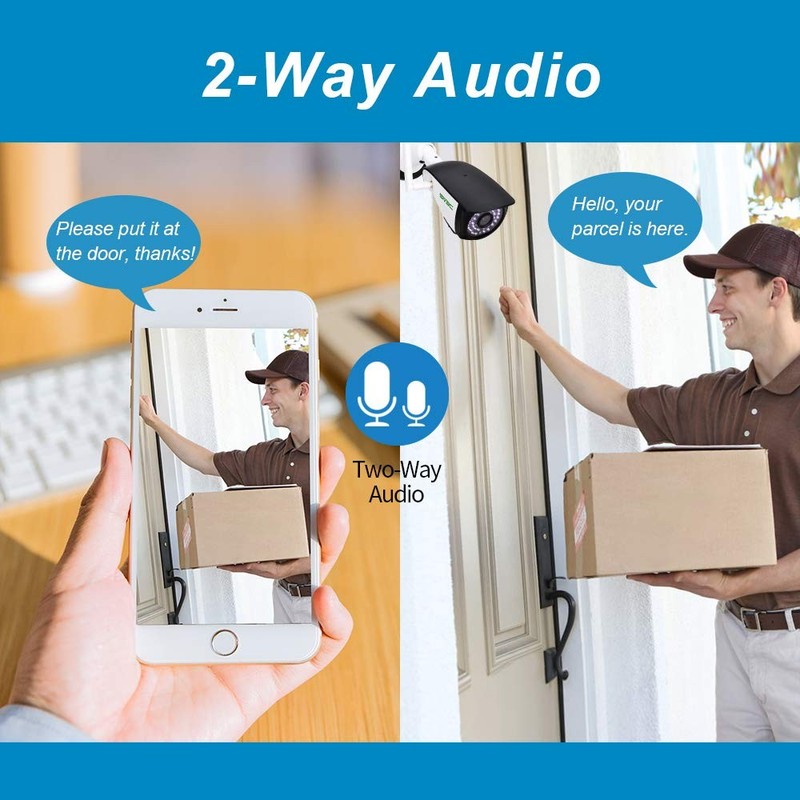 Camara De Seguridad Với Audio Bidireccional Y Alarma De Vigilancia Lujo gallery