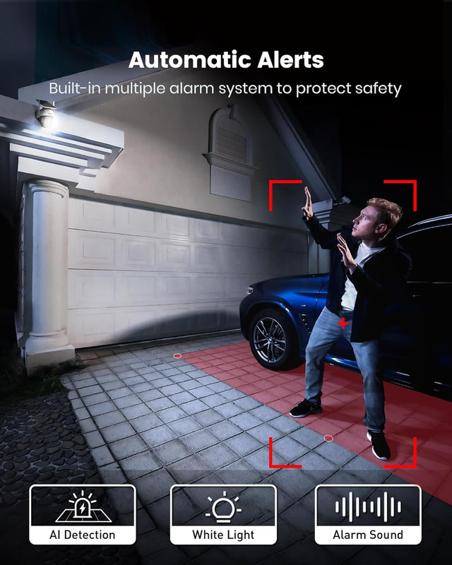 AOSU Solar Camera Security Outdoor - 100% Wire-Free Security Cameras Wireless Ou gallery