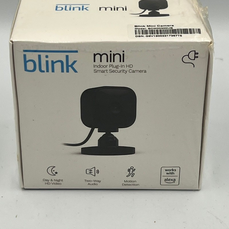 Blink Mini Indoor Security Camera Unisex OS Black Brand New 1080p HD Smart Home gallery