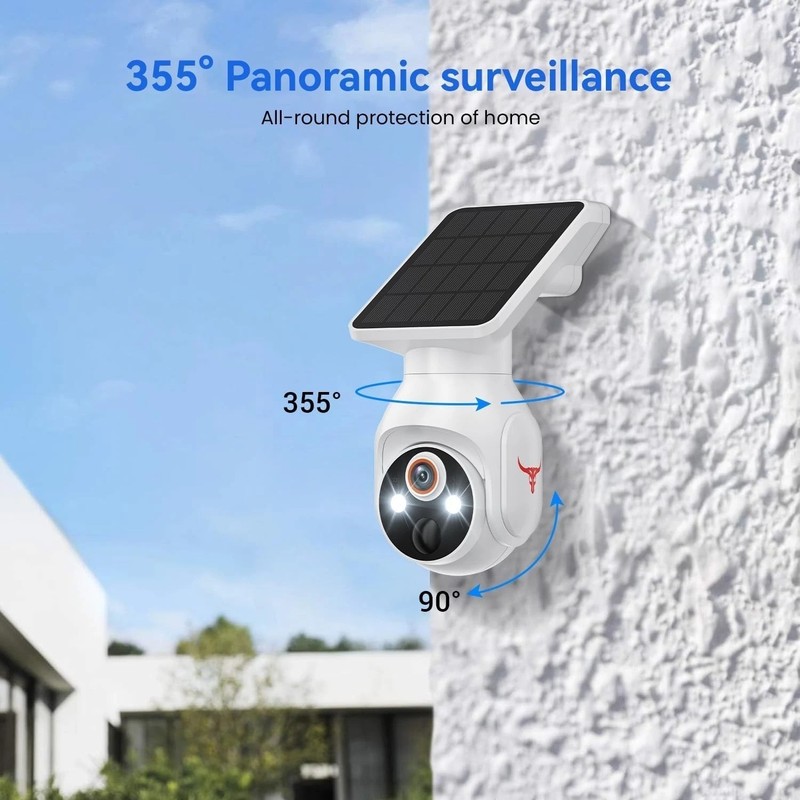 Solar Panel Powered Security Camera 1080p WiFi Camera with Night Vision Motion gallery