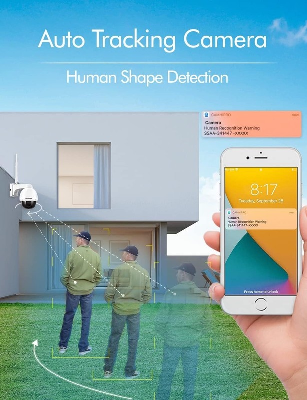 940nm RTSP PTZ Camera Outdoor WiFi for Home Security Human Tracking, Surveill... gallery