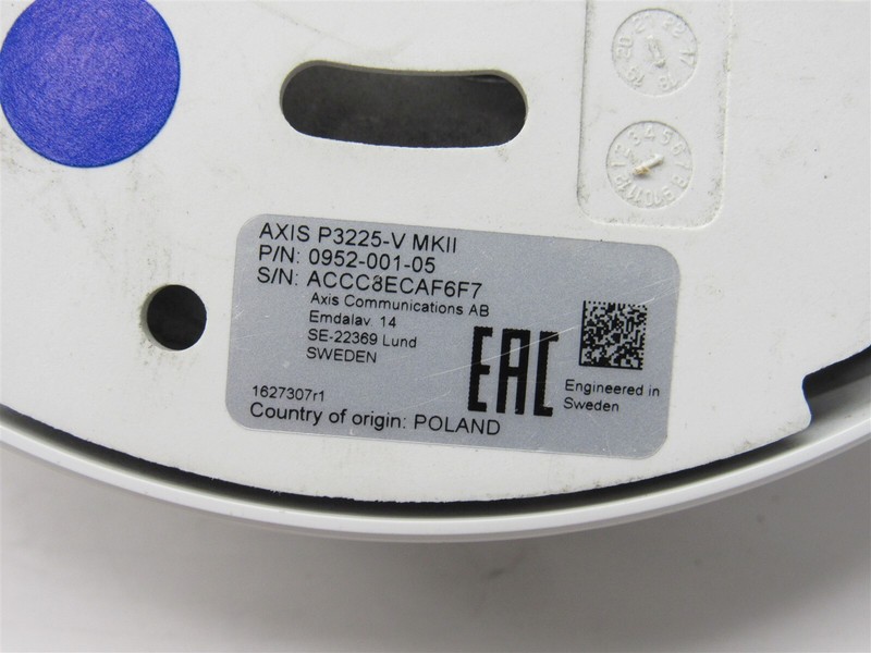 Axis P3225-V MKII Network Dome Security Camera 1080p Day/Night 0952-001-05 gallery