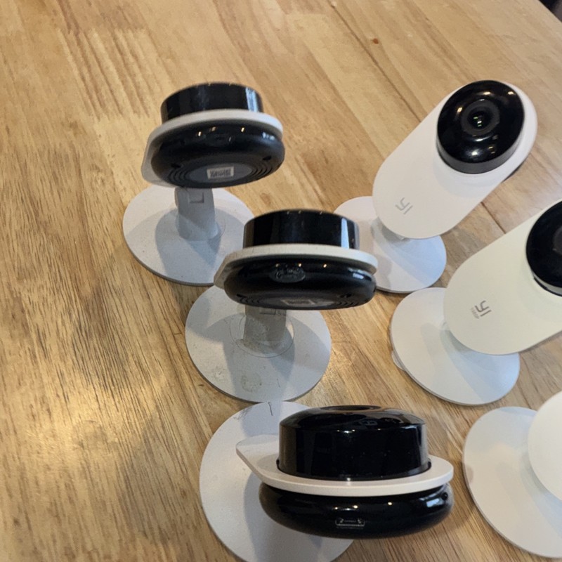 YI Lot of 6 1080P Indoor Surveillance Cameras Night Vision Wi-Fi with Chargers gallery