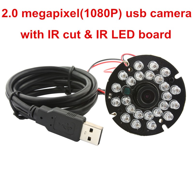 1080P CMOS Camera Module IR Night Vision 24Leds F Win10 Android Linux 12mm Lens gallery