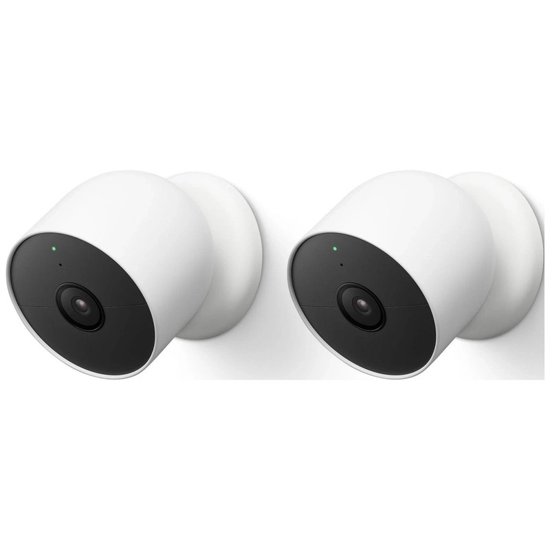 Google Nest Cam 2-Pack Indoor/Outdoor (Battery) Security Cameras Snow New