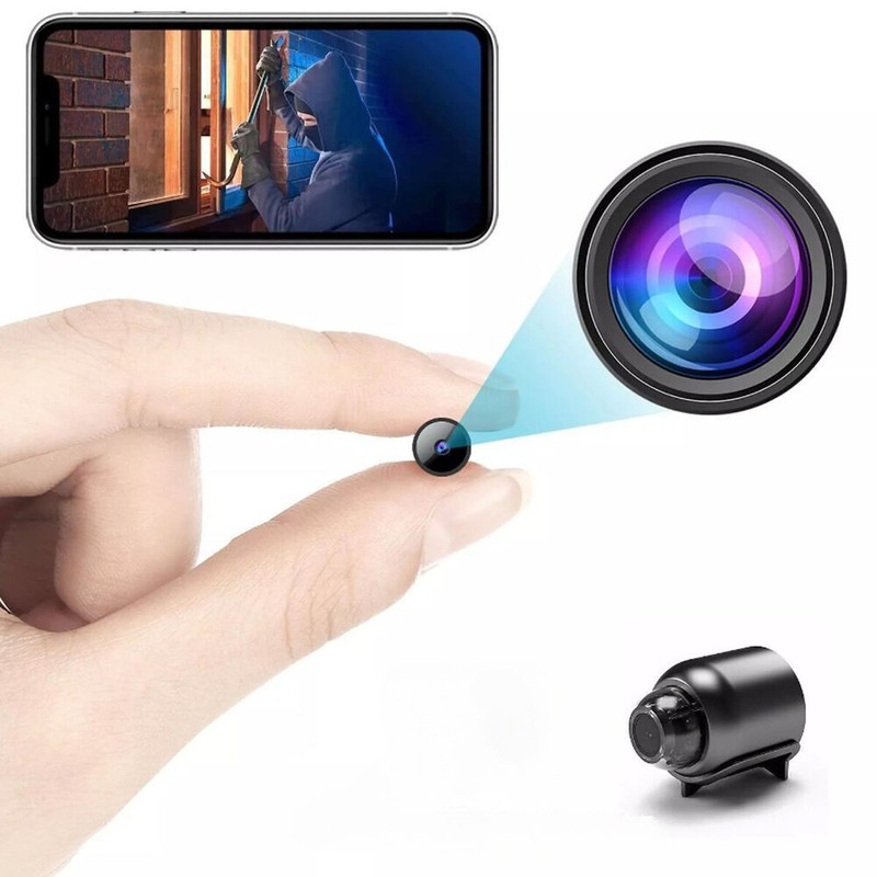 Small Wireless WiFi IP Camera,HD1080P Portable Mini Camera with Video Recordi