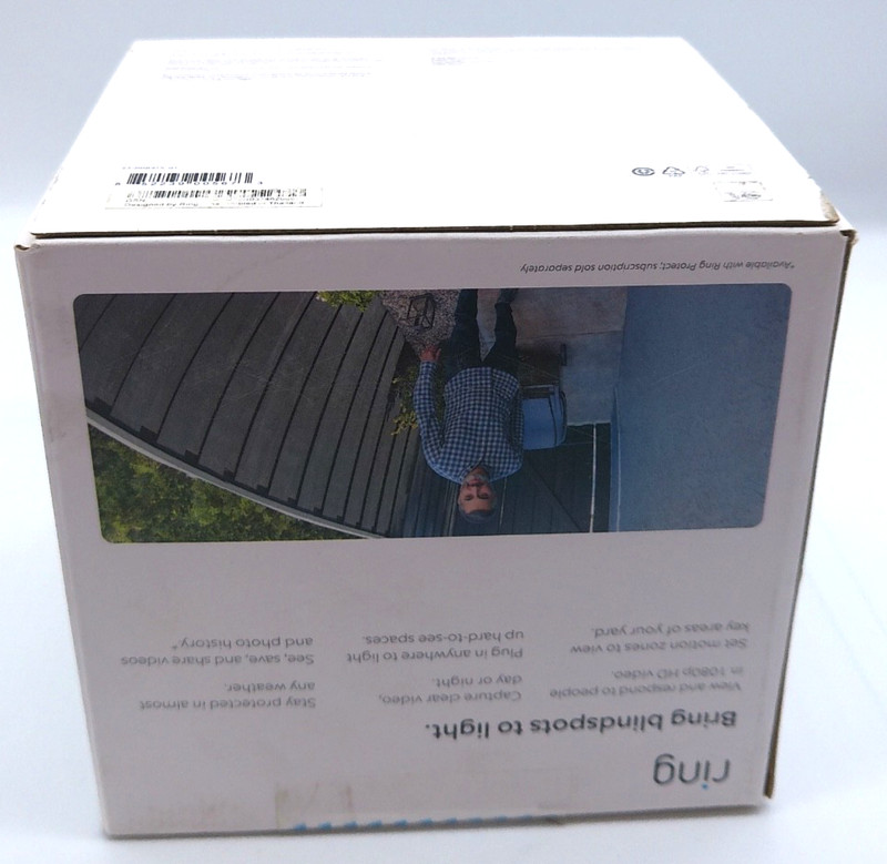 Ring Spotlight Cam Plug-In W/Bright LEDs & Siren - BRAND NEW!!!! gallery