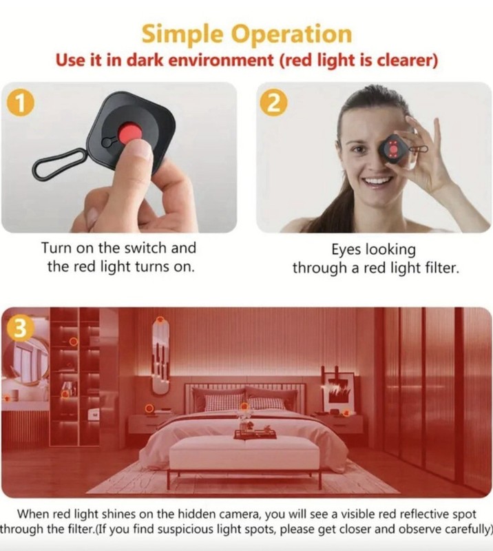 Wireless anti Spy Detector Portable Infrared Camera Finder Security Protection A gallery