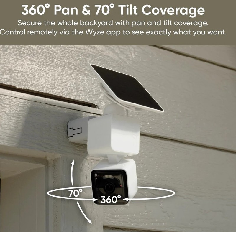 NEW Sealed Wyze Solar Cam Pan 2K Color Night Vision 360 Pan/Tilt Wi-Fi gallery