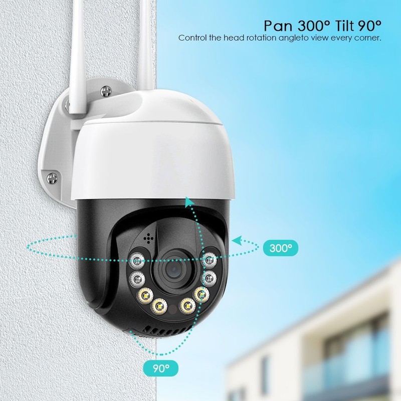 8MP 4K Wireless WiFi IP Camera Outdoor Speed Dome CCTV Surveillance PTZ SmartCam gallery
