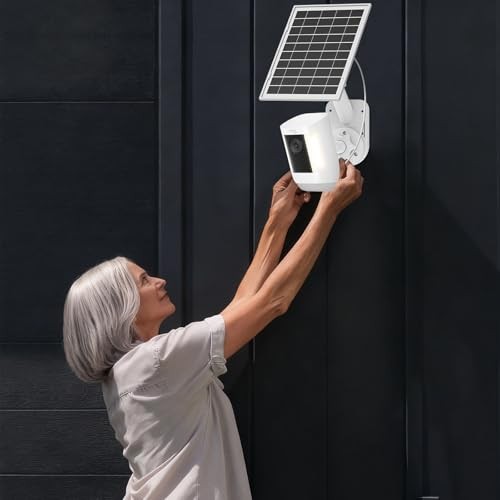 Solar Panel and 2-in-1 Wall Mount for Ring Cam, 7W Solar Charger 1-pack gallery