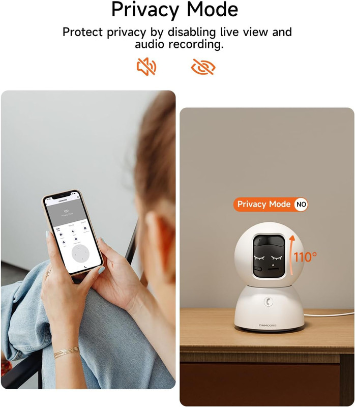 5G Pet Camera Indoor with Phone App, 3K Cat Dog Cameras with Speaker, Pan-Tilt W gallery