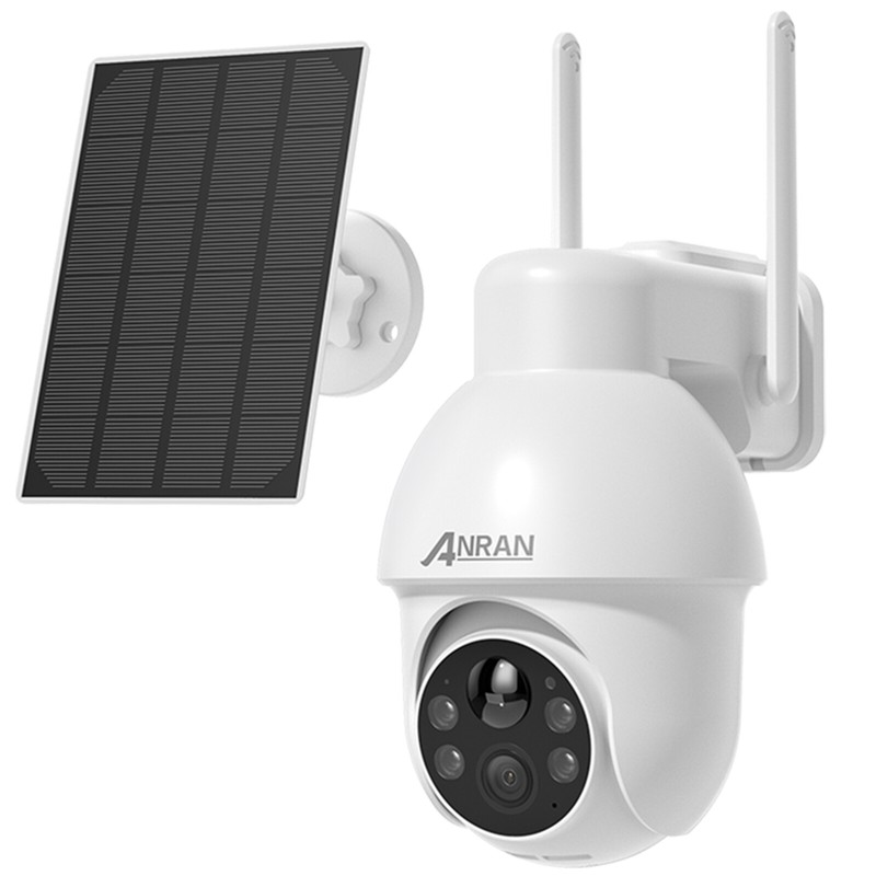 ANRAN Solar Security Cameras Wireless Outdoor 5MP Pan/Tilt 360° View Home Audio