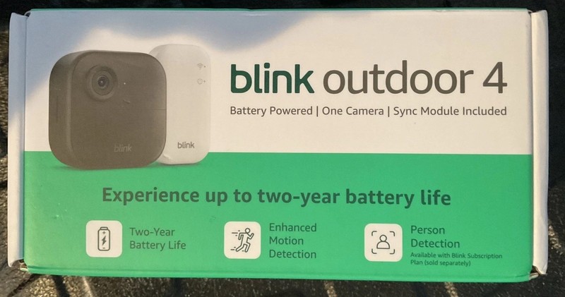 Blink Outdoor 4 Wireless Smart Security Camera + Sync Module – NEW, Sealed