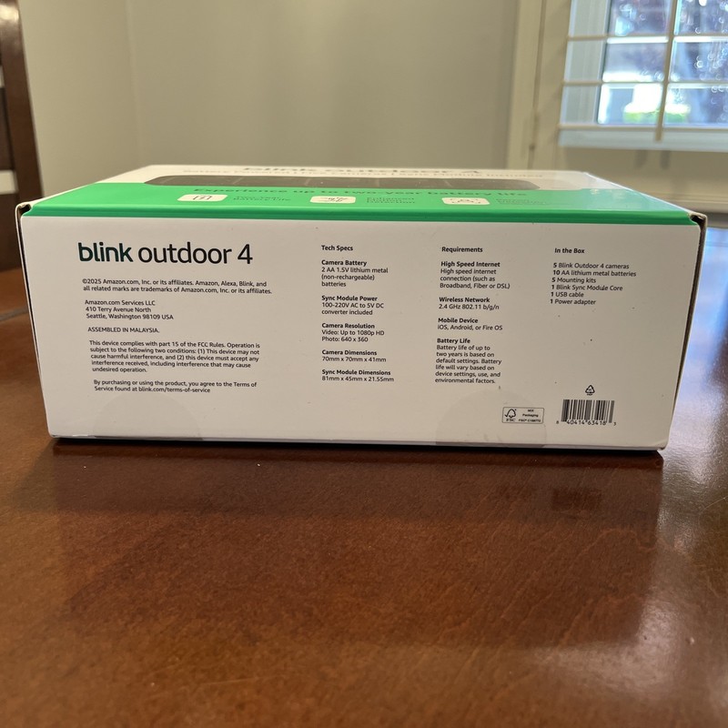 BRAND NEW BLINK Outdoor 4- 5-Camera Security System w/ Sync Module Sealed! gallery