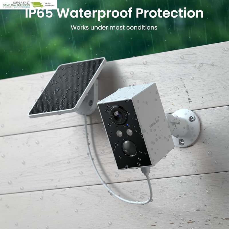 Solar Security Cameras Wireless Outdoor 2K Wifi 6, A1 2Pack | Solar Camera Outdo gallery