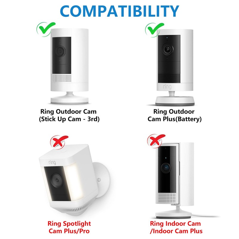 2Pack Adjustable Security Wall Mount Bracket Ring Stick Up Cam Outdoor Plus gallery