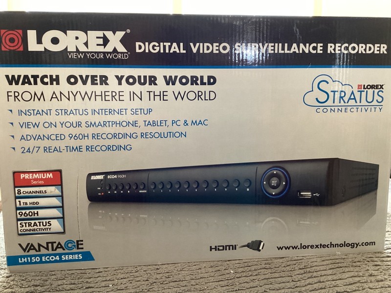 Lorex Vintage LH150 ECO 4 Series, 8 Channel Digital Video Surveillance Recorder