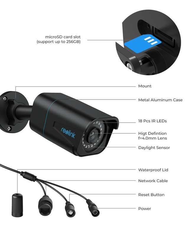 4K/8MP Bullet PoE IP ,Surveillance Outdoor Indoor,Human/Vehicle/Pet Detection... gallery