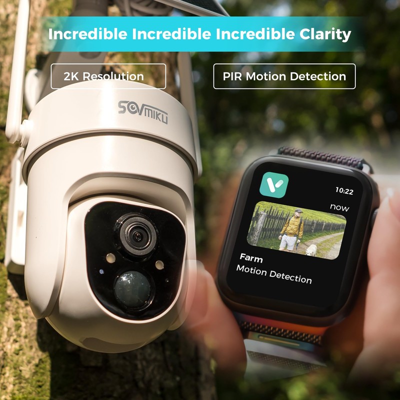 CQ3 4G LTE Cellular Security Camera Wireless Outdoor, $14.9/Month for Unlimit... gallery