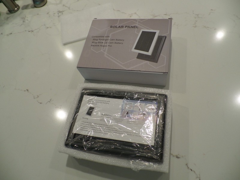 2 Solar Panel for Ring Security Camera Spotlight Cam stick up reolink argus pro gallery