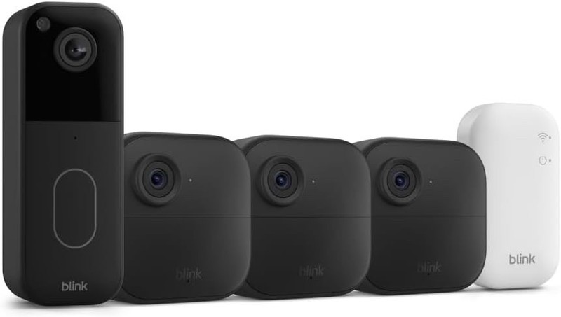 Blink Outdoor4 Wireless Camera Security & Blink Video Doorbell Bundle New Sealed