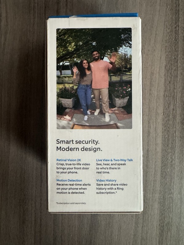 NEW Ring Battery Doorbell (2nd Gen) 2K Wireless Video Doorbell Camera - Sealed gallery