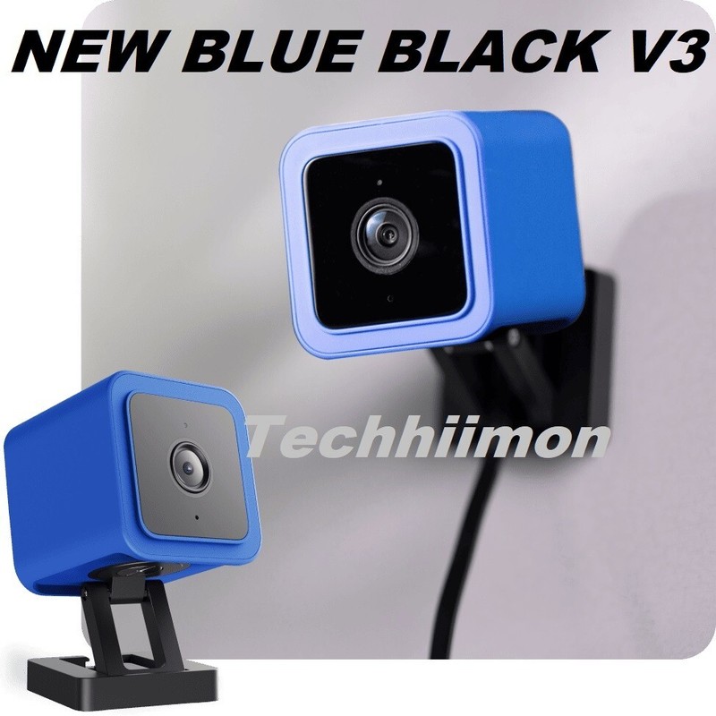 NEW BLACK AND BLUE WYZE CAM V3 PET SECURITY CAMERA 1080p HD VIDEO NIGHT VISION gallery