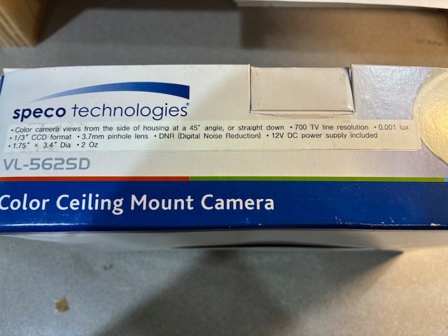 SPECO TECHNOLOGIES VL-562SD Color Ceiling Mount Camera gallery