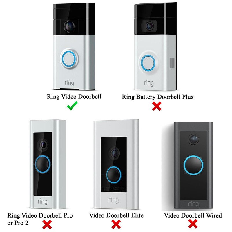 Silicone Skin Case Cover Compatible with Ring Video Doorbell (1st Generation)... gallery