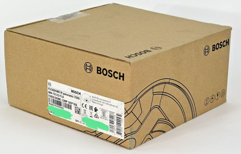 Bosch NIN-70122-F1A IP 180 deg 12MP IVA Flexidome Panoramic Fixed Dome Camera MP