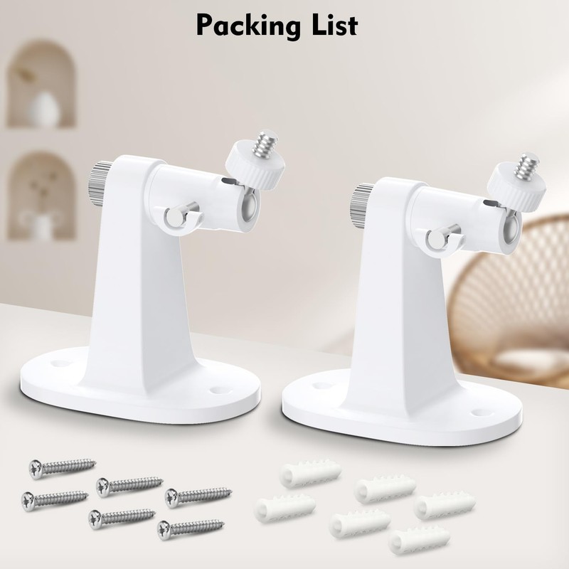 2Pack Adjustable Mount for Arlo Essential 2K Indoor/Outdoor(2nd White gallery