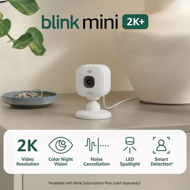 Blink Mini 2 Indoor and Outdoor Plug-in smart security camera HD Night 1 Camera gallery