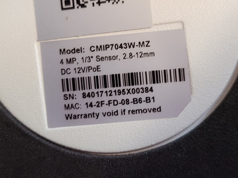 LTS CMIP7043W-MZ 4MP 2.8-12mm PoE DOME NETWORK SURVEILLANCE CAMERA AS-IS!! READ! gallery