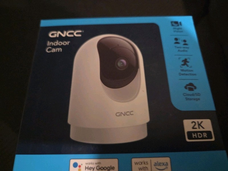 NIB & SEALED - GNCC Indoor Cam WHITE # GP5 - Night Vision, Motion & 2-way Audio gallery