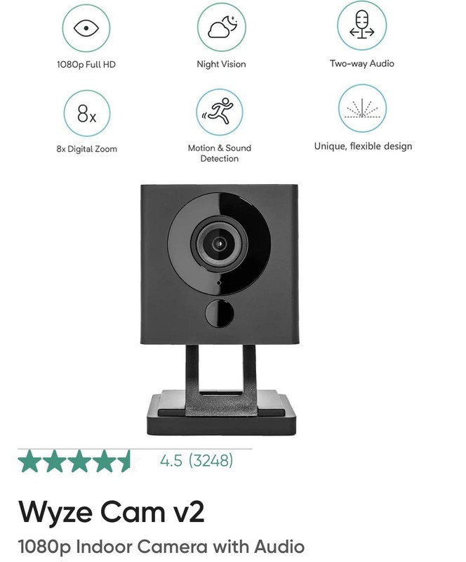 2 Tested New Wyze Cam V2 Wireless Indoor Smart Home Sec Cam W Night Vision GA1 gallery