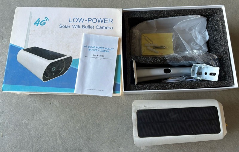 4g solar wifi bullet camera（used）