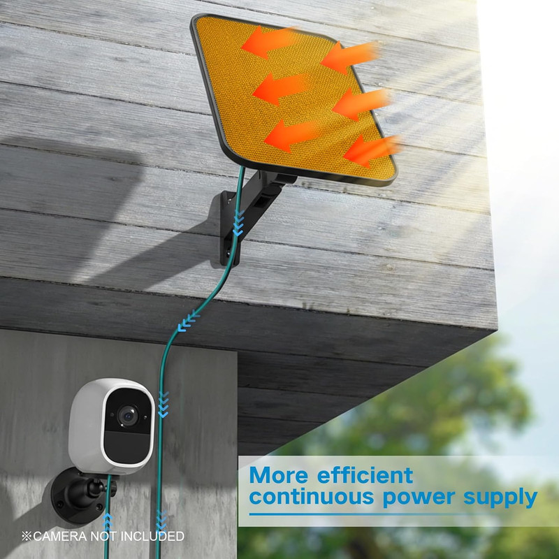 3.2W Solar Panel for Security Camera Compatible with Arlo Essential XL, Waterpro gallery