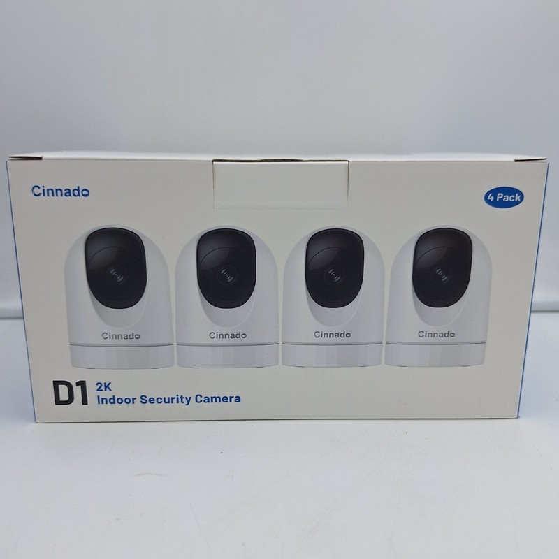 Cinnado D1 White Wireless Night Vision Indoor IP Security Camera (4-Pack)