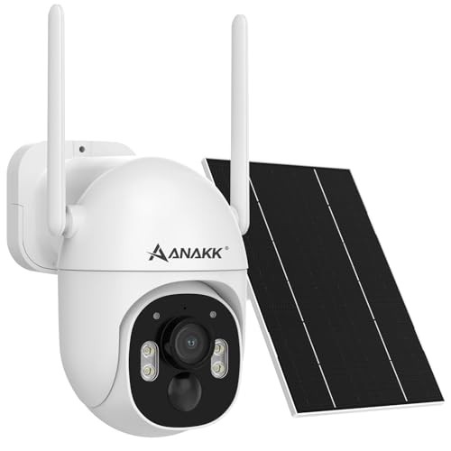 4MP Solar Security Camera Wireless Outdoor, 355° Pan Tilt Motion 1-Cam Solar gallery