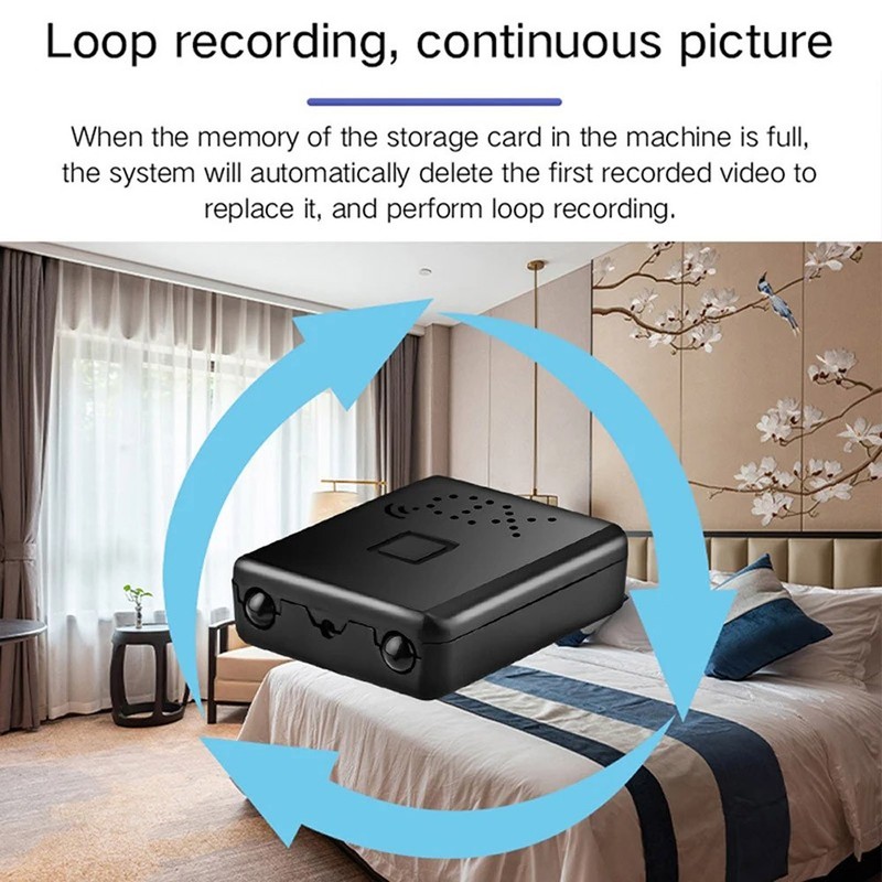 Smart Mini WiFi Camera Wireless 1080P HD Small Night Cam w/Battery Home Security gallery