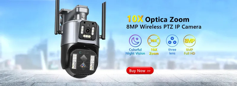 3MP 5MP IP Camera Smart Tracking Wireless Two Way Audio PTZ Outdoor Water gallery